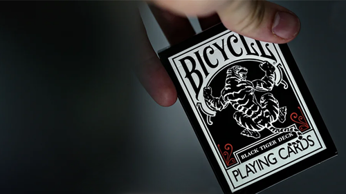 Bicycle Black Tiger Red Playing Cards