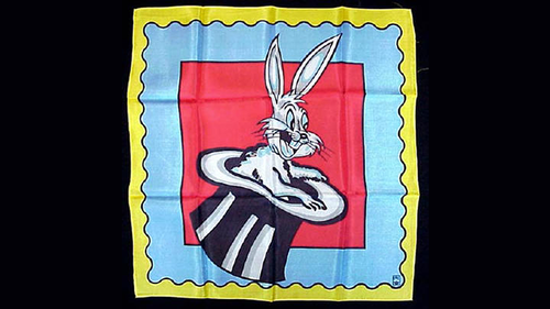 Rice Picture Silk 18&quot; (Rabbit in Hat) by Silk King Studios - Trick