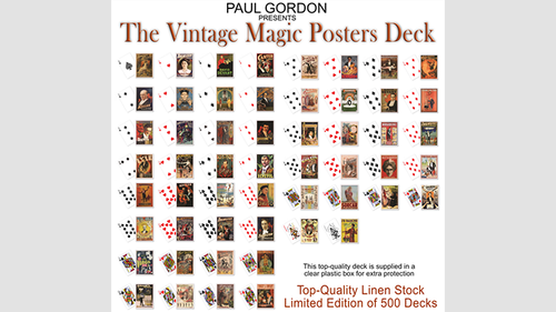 Vintage Magic Posters Deck from Paul Gordon - Trick