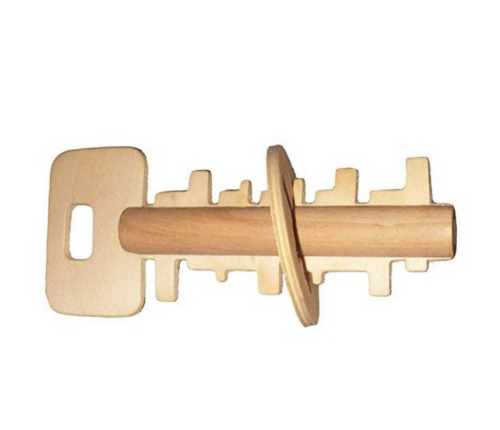 wooden key puzzle