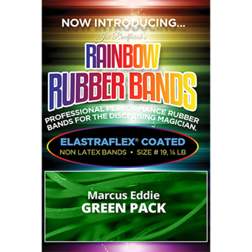 Joe Rindfleisch&#039;s Rainbow Rubber Bands (Marcus Eddie - Green Pack  ) by Joe Rindfleisch - Trick