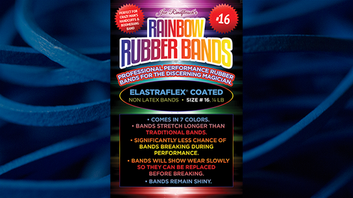 Joe Rindfleisch&#039;s SIZE 16 Rainbow Rubber Bands (Hanson Chien - Blue Pack) by Joe Rindfleisch - Trick