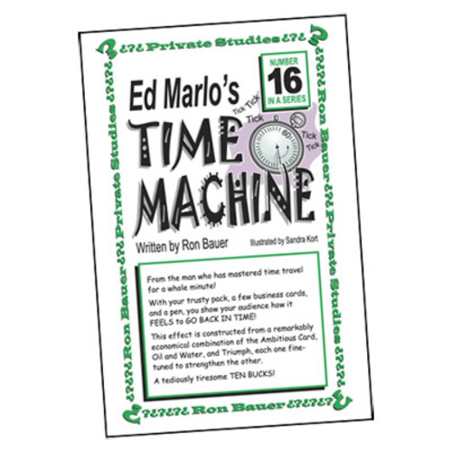 Ron Bauer Series: #16 - Ed Marlo&#039;s Time Machine - Book