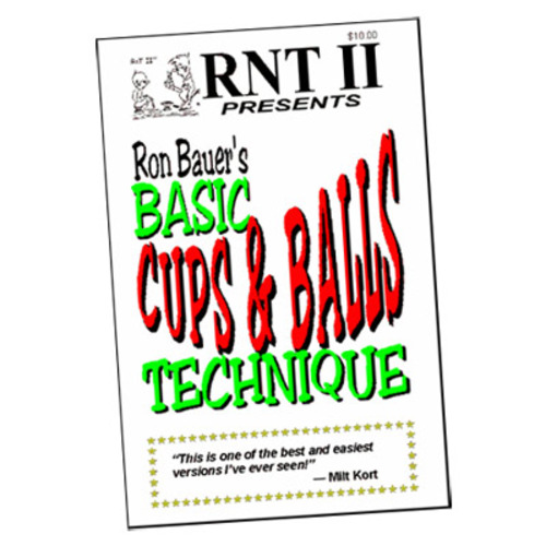 Basic Cups &amp; Balls Technique book - Ron Bauer