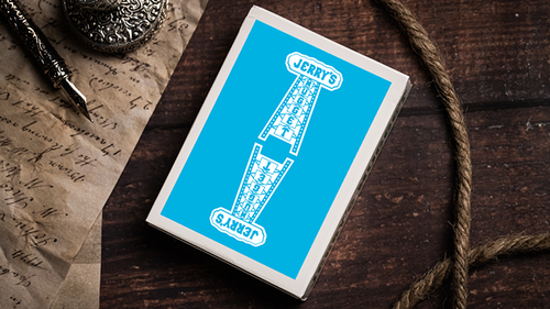 Jerry&#039;s Nugget (Icey Blue) Marked Monotone Playing Cards