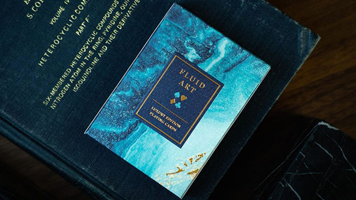 Fluid Art Blue (Luxury Edition) Playing Cards