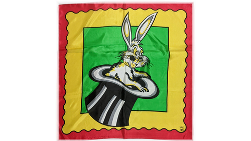 Rice Picture Silk 27&quot; (Rabbit in Hat) by Silk King Studios - Trick