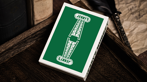 Jerry&#039;s Nugget (Felt Green) Marked Monotone Playing Cards