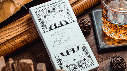 Smoke &amp; Mirror (Smoke-White) Deluxe Limited Edition Playing Cards by Dan &amp; Dave