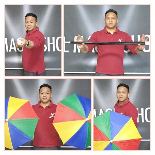 Twin umbrellas with four colors (Twin Umbrella (4 colors))