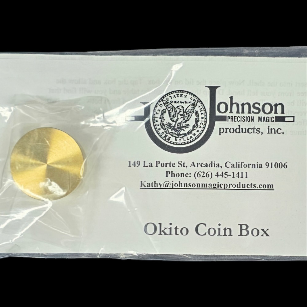 OKITO COIN BOX (half dollar)byJOHSONPRECISIONMAGICOKITO COIN BOX (half dollar)byJOHSONPRECISIONMAGIC
