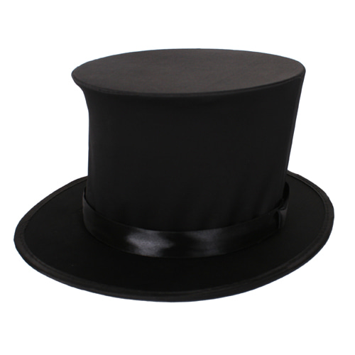Premium Magic Hat (Advanced Folding Hat) Solid Color Black (Folding Top Hat) Black- Magic Tools Magic Supplies