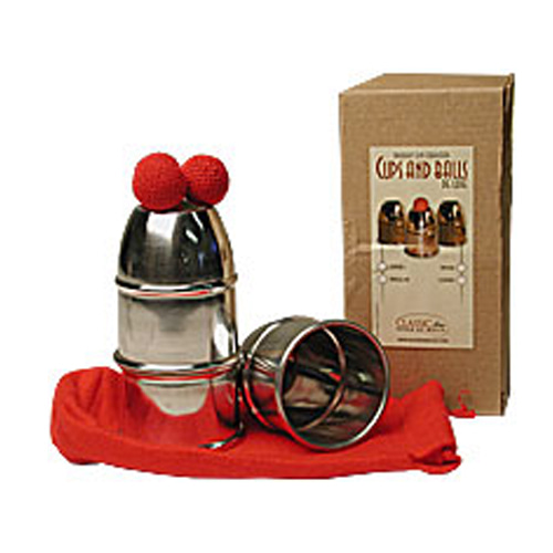 Aluminum Combo Cups and Balls - Cups and balls with chop cup included Aluminum by bazar de magia