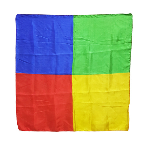 18 inch finest silk handkerchief (4 colors) [silk 100%] (45 cm × 45 cm)- magic tools magic supplies