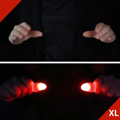 Delight red light (for people with large fingers only) (Colorful Dum Tip-1 pair)-Moving light*Zipper Bag Packaging