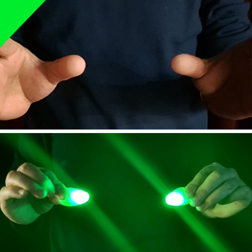 Delight green light (one pair of flesh-dumb tips) - normal - moving light