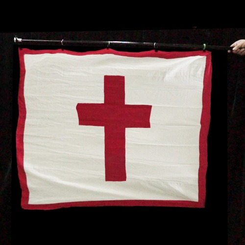 Giant flag (crosshead) Approximately 140 cm × 120 cm (including cloth and flag)