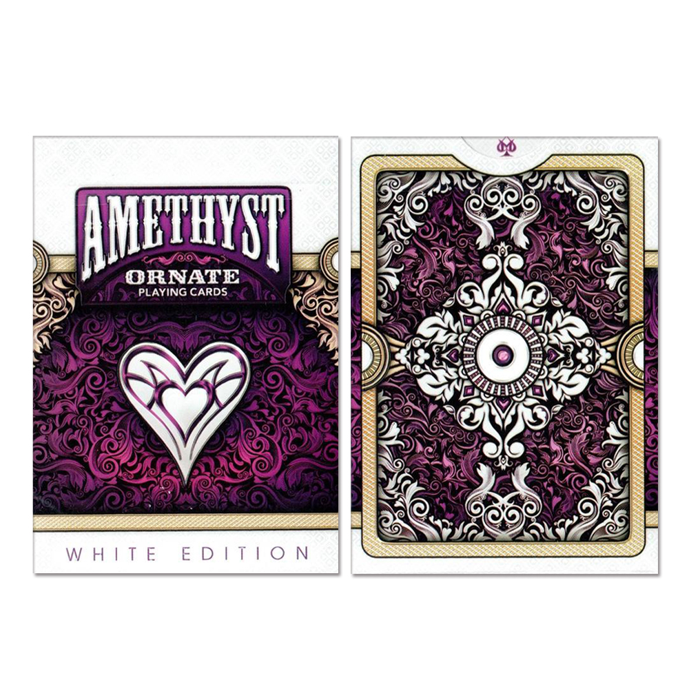 JLCC 오네이트덱 ORNATE White Edition Playing Cards (Amethyst)