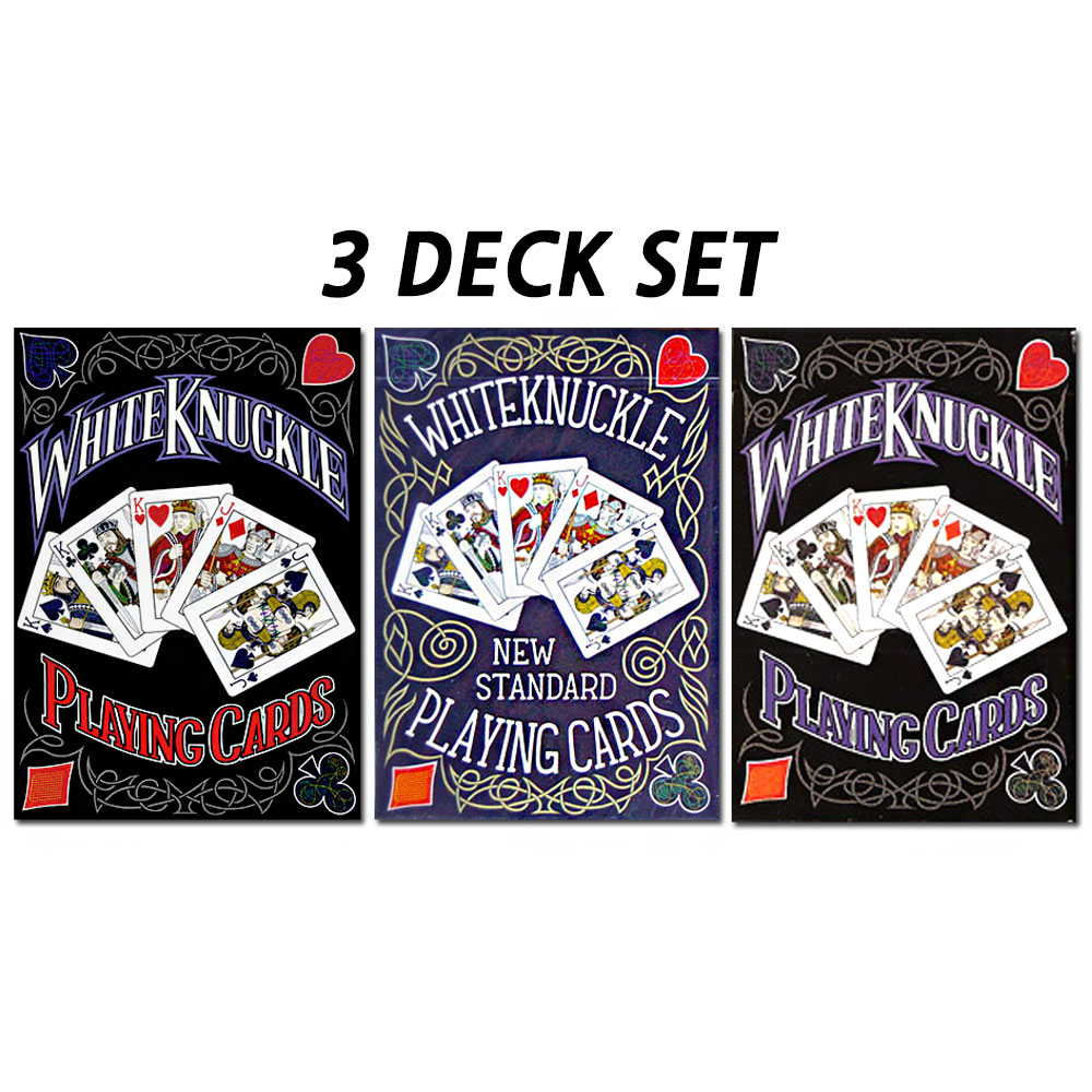 JLCC [레어]화이트너클덱 3종세트(3Deck White Knuckle deck V1,V2,V3 Set)