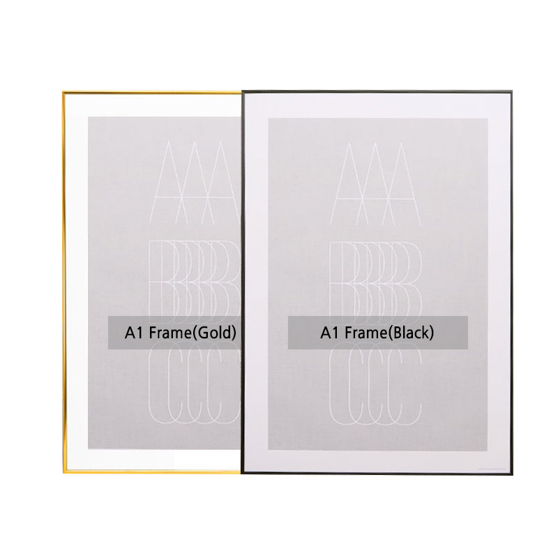 JLCC [착불상품/A1사이즈]대형액자-블랙/골드중 택1(A1Size Frame-black/gold)-