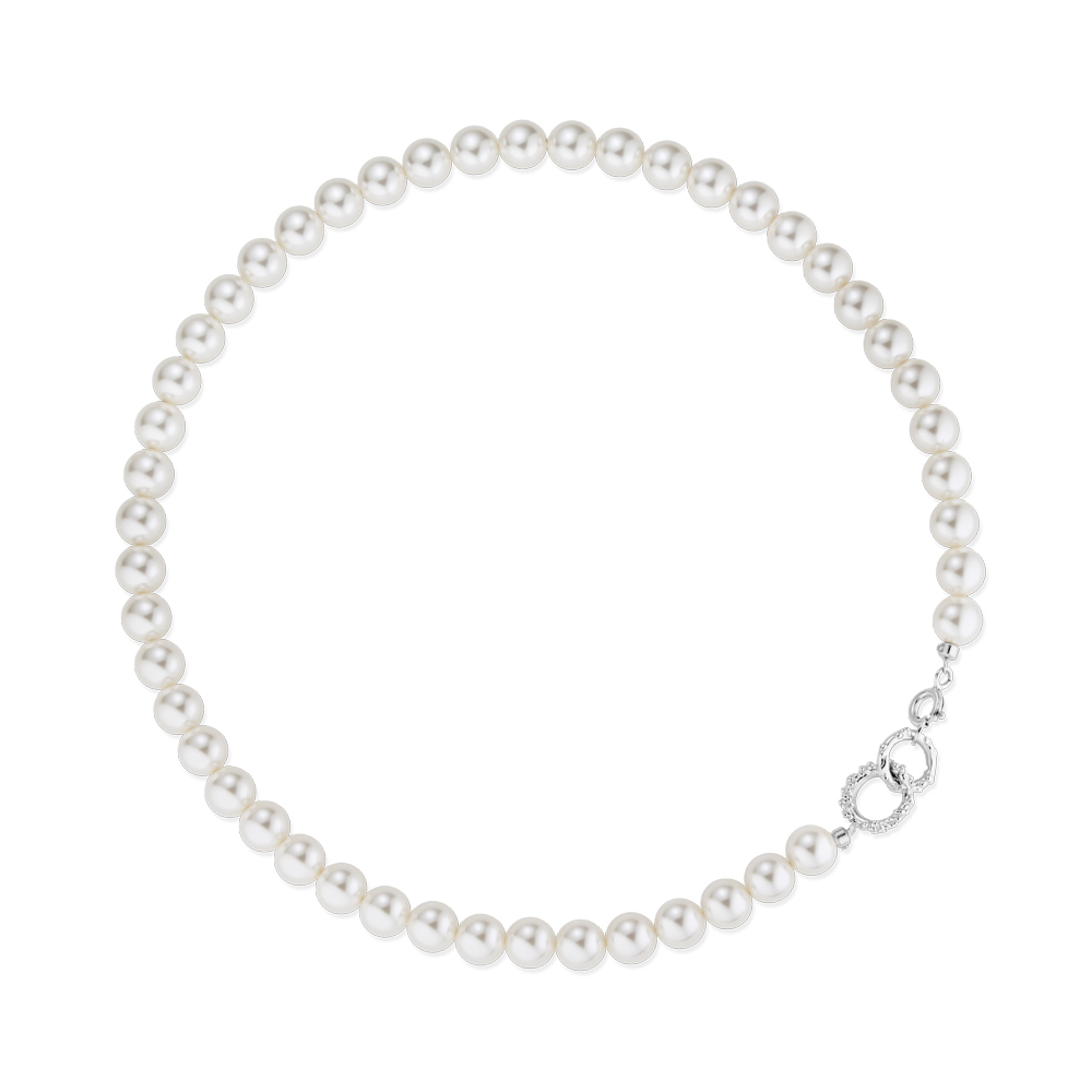 Dazzling pearl necklace 8mm