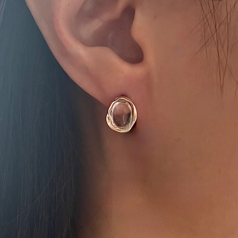 &#039;The rose&#039; crystal earrings