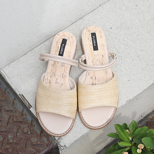 티샘 라탄 슬리퍼 &amp; 샌들3컬러/3cm굽/#8022여성 슈즈 신발