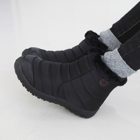 퍼안감 로벨리 패딩 숏부츠 3cm여성 슈즈 신발