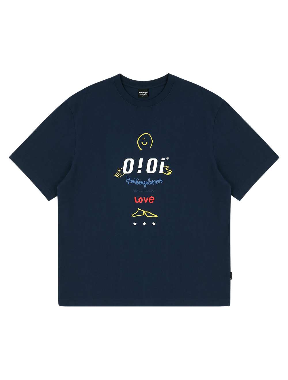 [5.B.OXMG] LOVE LOGO T-SHIRTS_navy