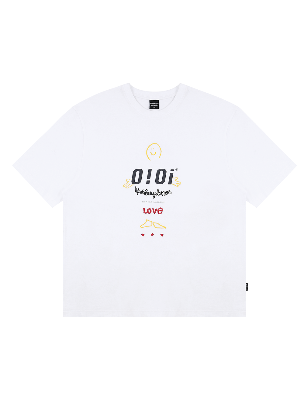 [5.B.OXMG] LOVE LOGO T-SHIRTS_white
