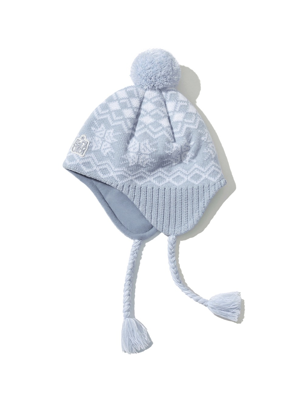 HOLIDAY NORDIC EARFLAP BEANIE [LIGHT BLUE]