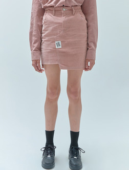 TAG POINT SKIRTS_corduroy pink