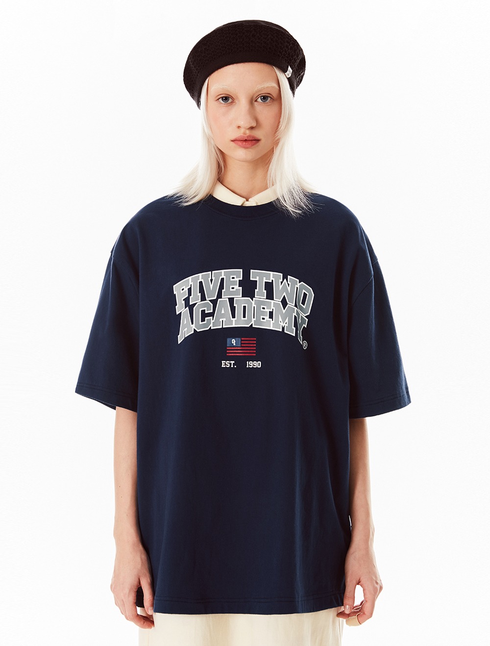 FIVETWO ACADEMY T-SHIRTS [NAVY]