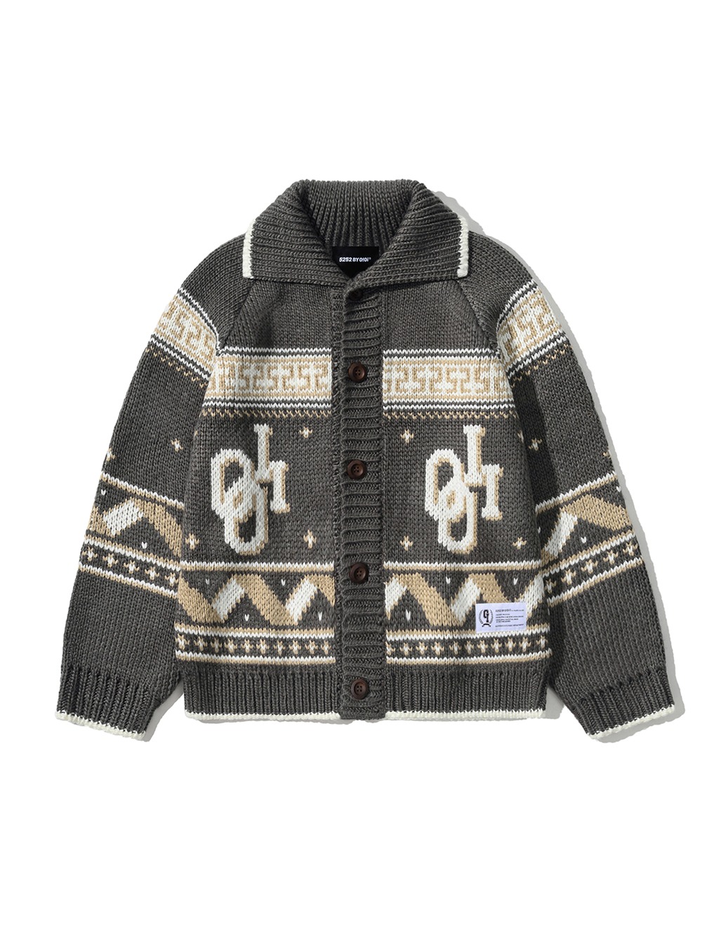 COWICHAN KNITTED JACKET [BROWN]