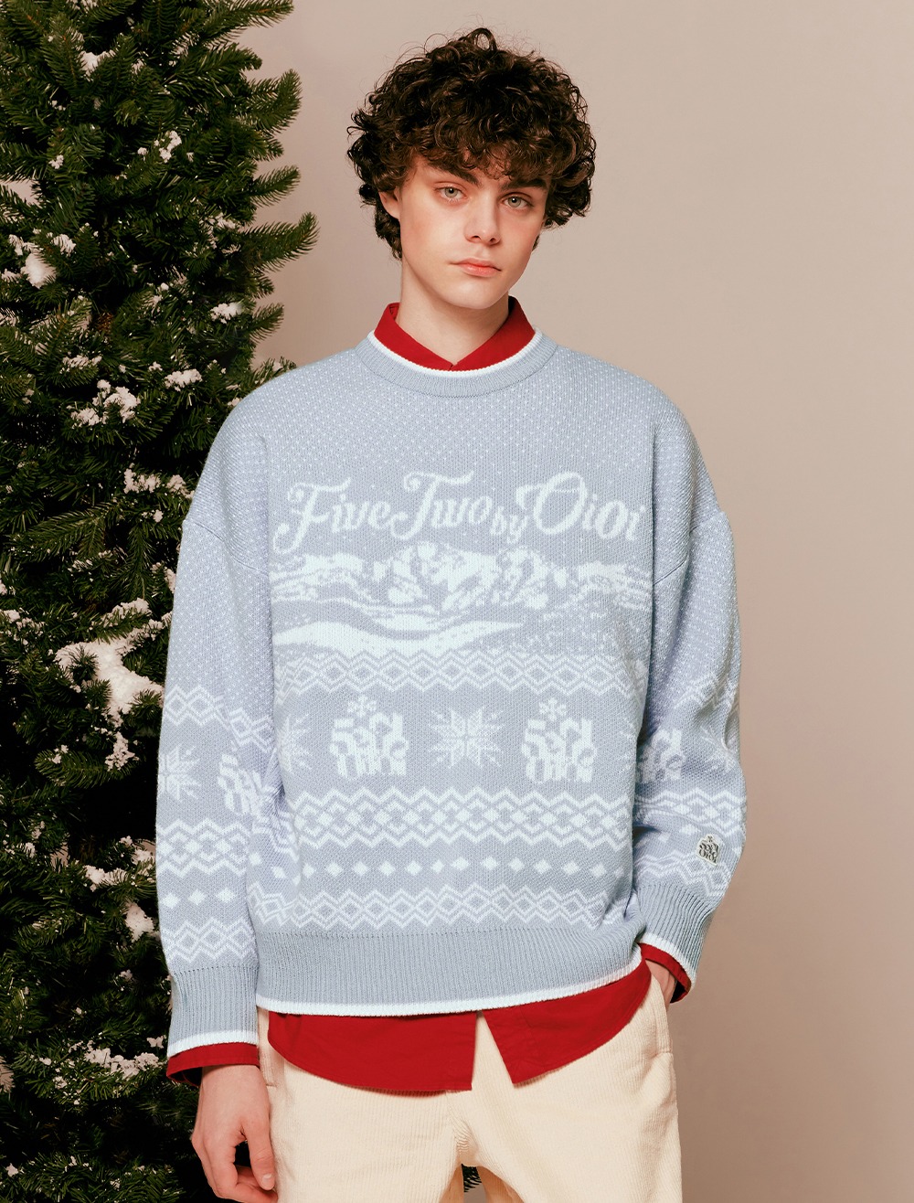 HOLIDAY NORDIC KNIT [LIGHT BLUE]