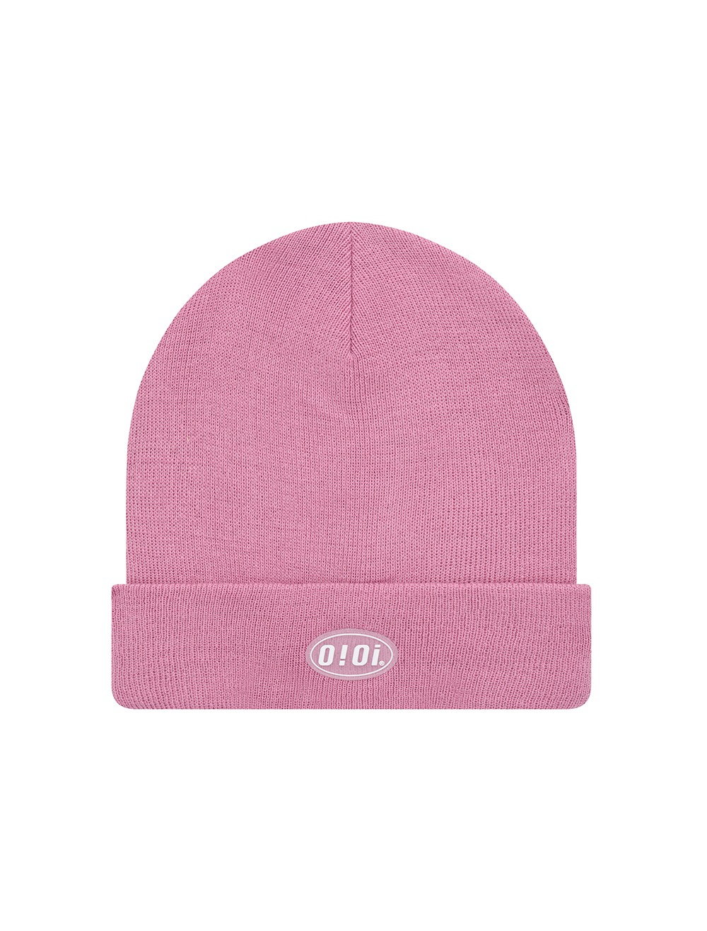 RUBBER LABEL LONG BEANIE [PINK]