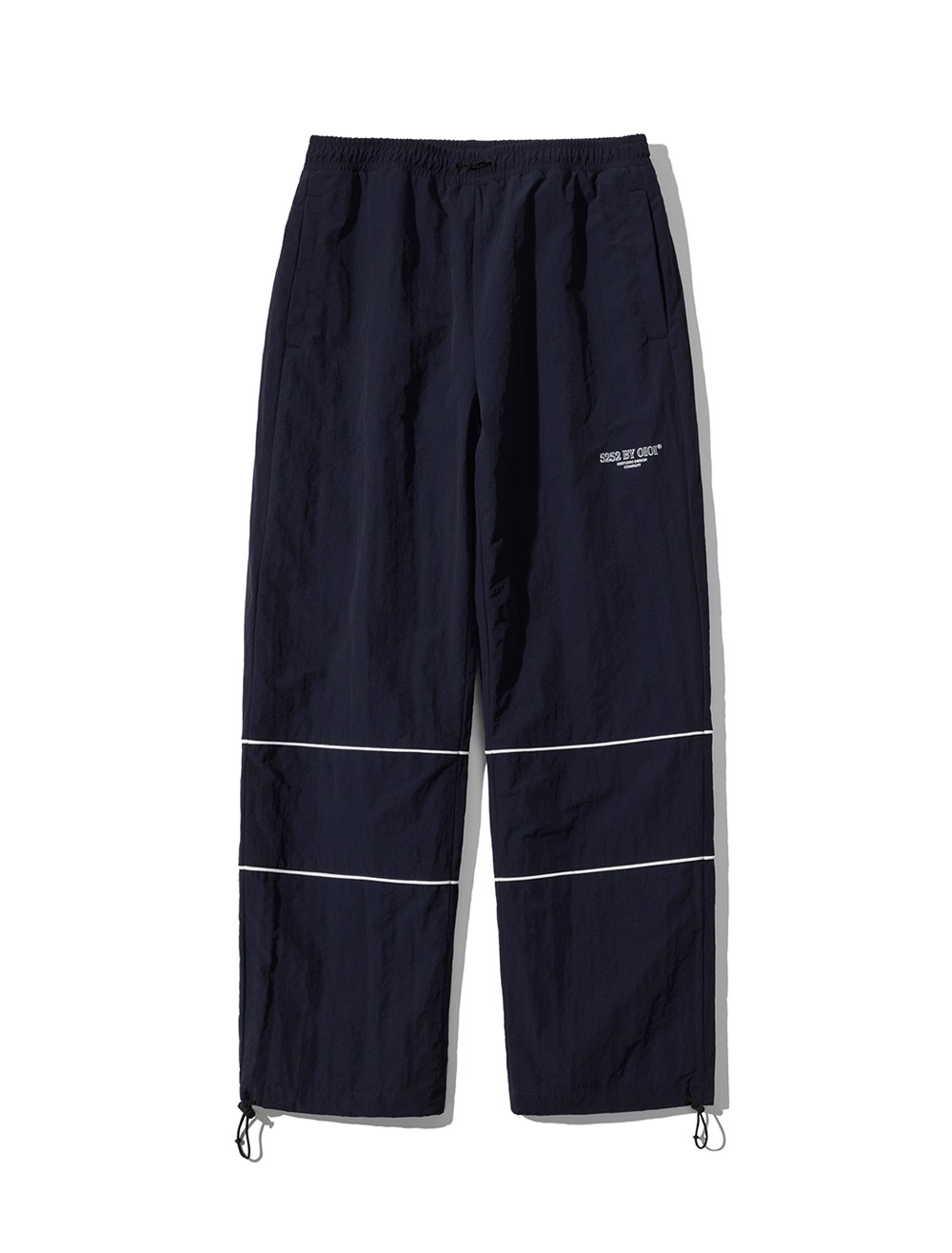 CONTRAST SIDE PIPING TRACK PANTS [NAVY]