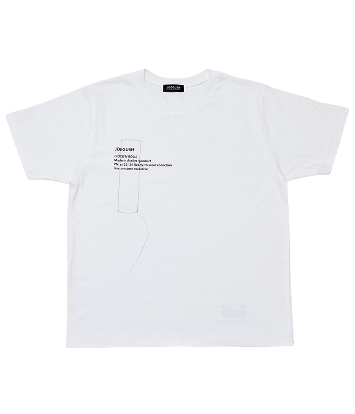 Stitched logo T-shirt (White)