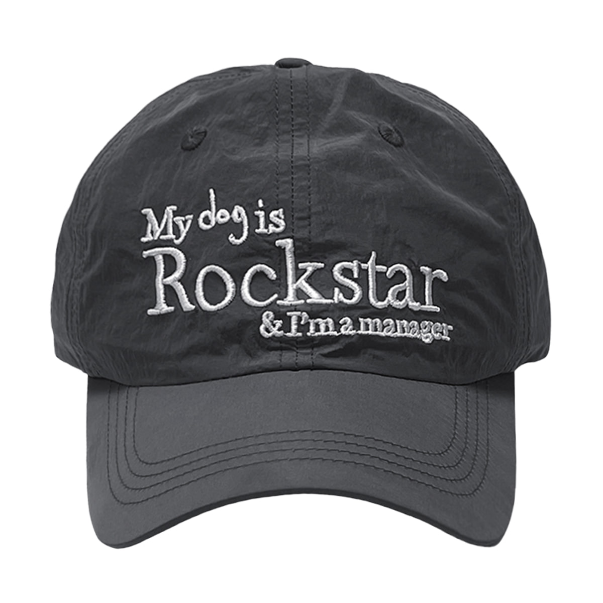 Rockstar dog cap (Charcoal)