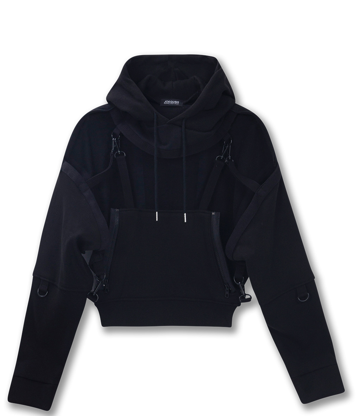 Cut out hoodie (Black) - Exclusive