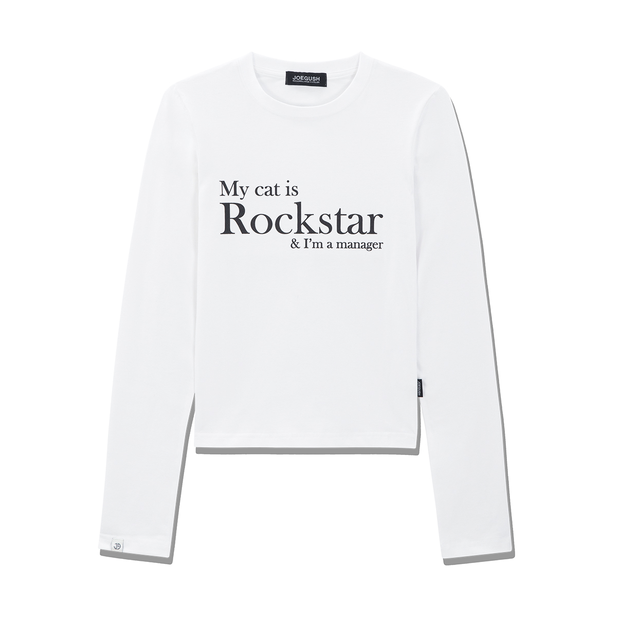 My cat is Rockstar L/S (CROP VER.) (White)