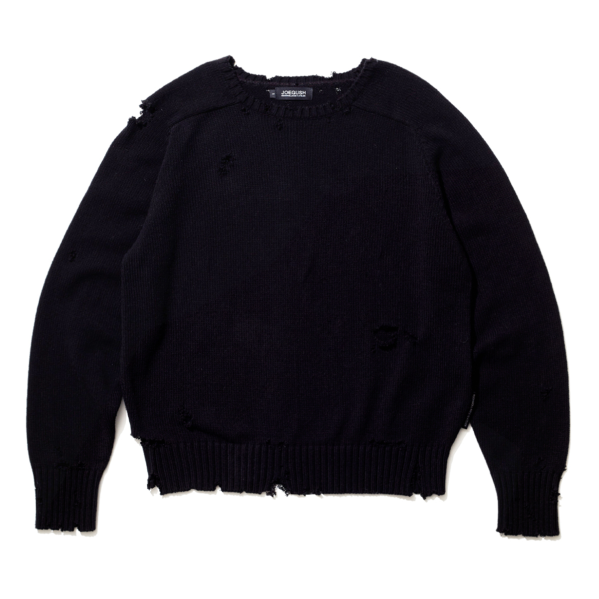 Single pullover knit Lv.2 (Distressed Ver.) (Black)