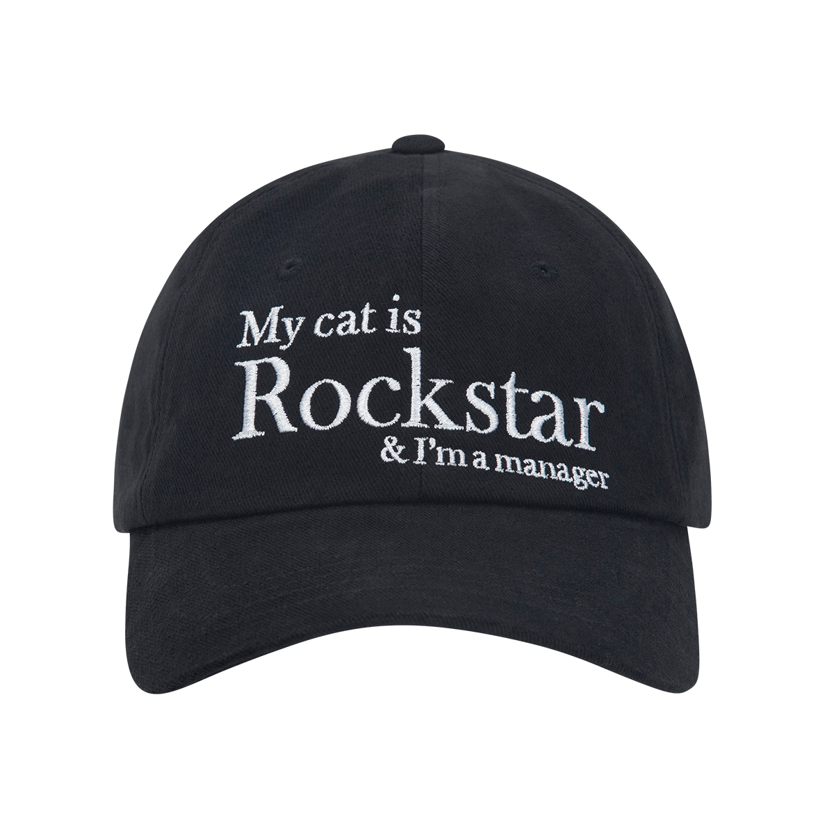 My cat is Rockstar Baseball cap (Black) [04/03 배송]