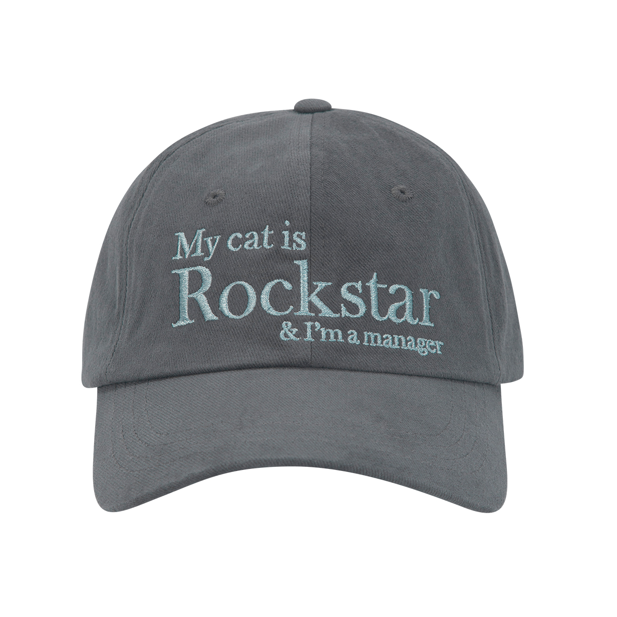 My cat is Rockstar Baseball cap (Charcoal) [04/03 배송]