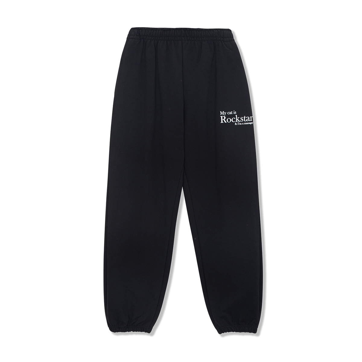 Smile Rockstar Sweatpants (Black/White)