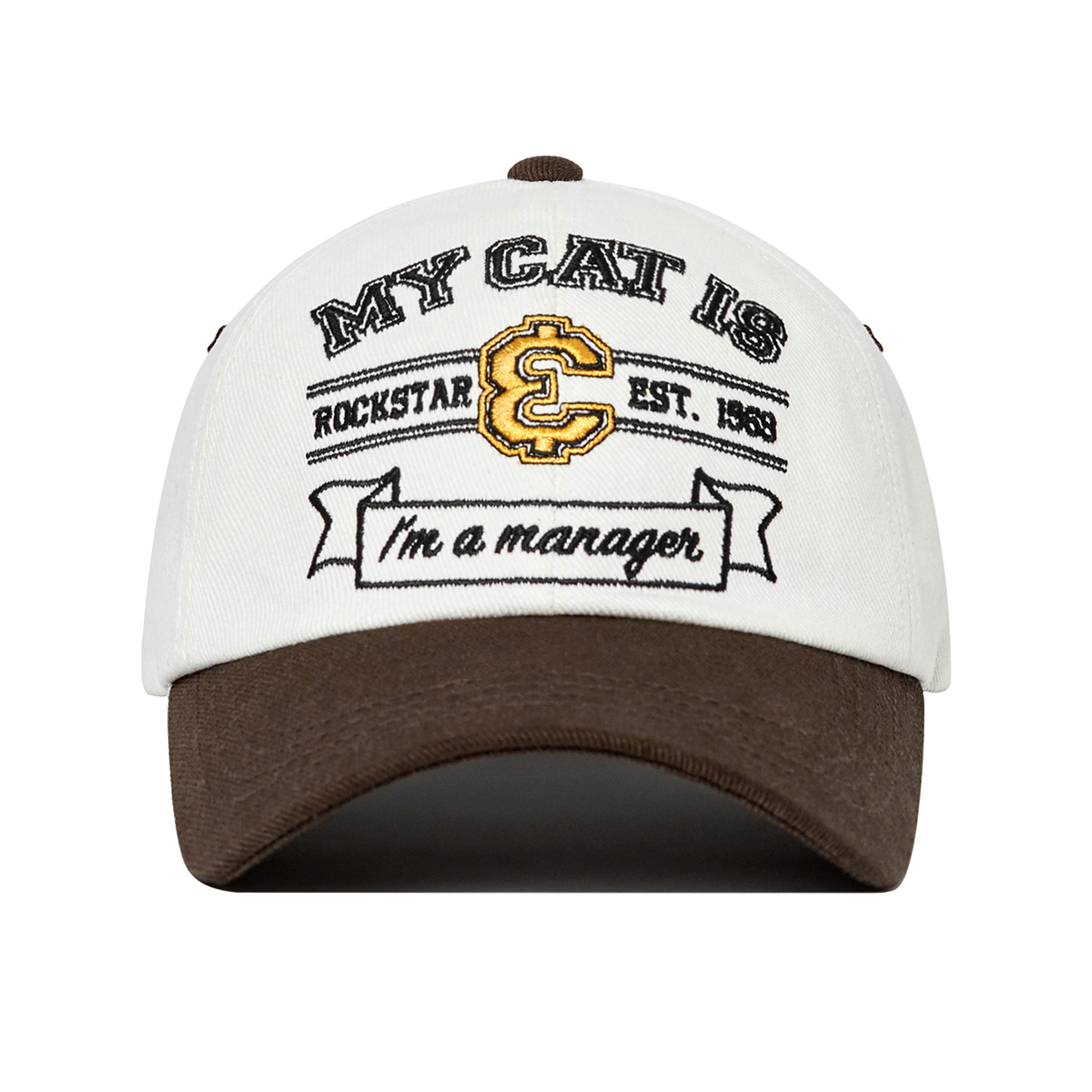 My cat is Rockstar Baseball cap (Heritage ver.) (Ivory/Brown)