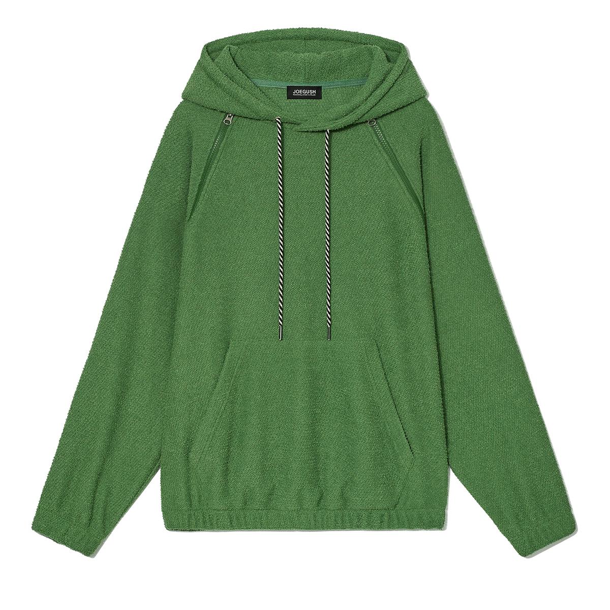 Terry Cotton Hoodie (Green)