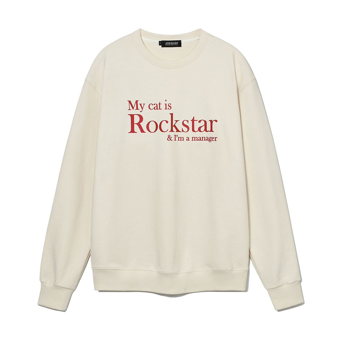 My cat is Rockstar Sweatshirts (Ivory/Red)