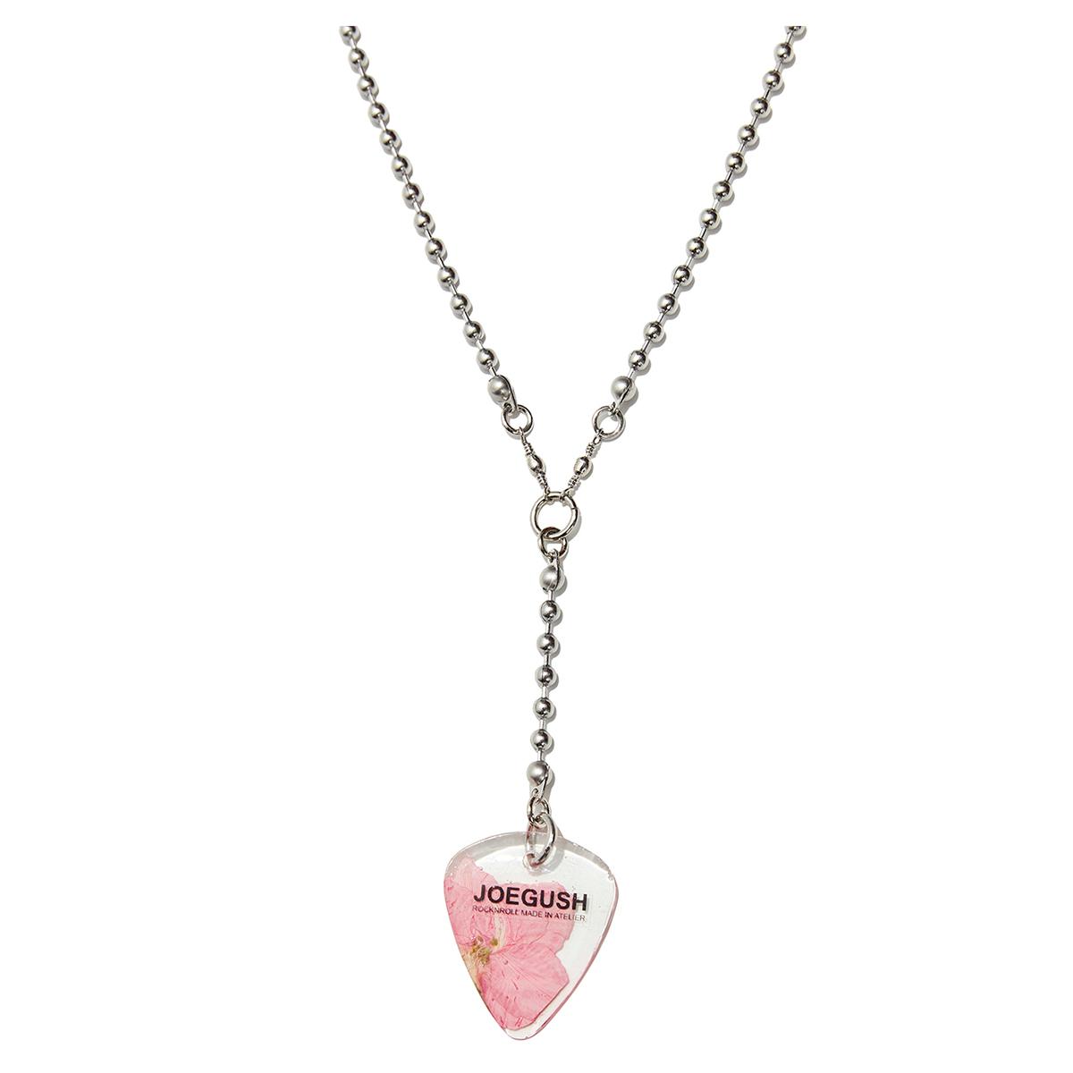 JOEGUSH Pick Necklace (Pink Larkspur)