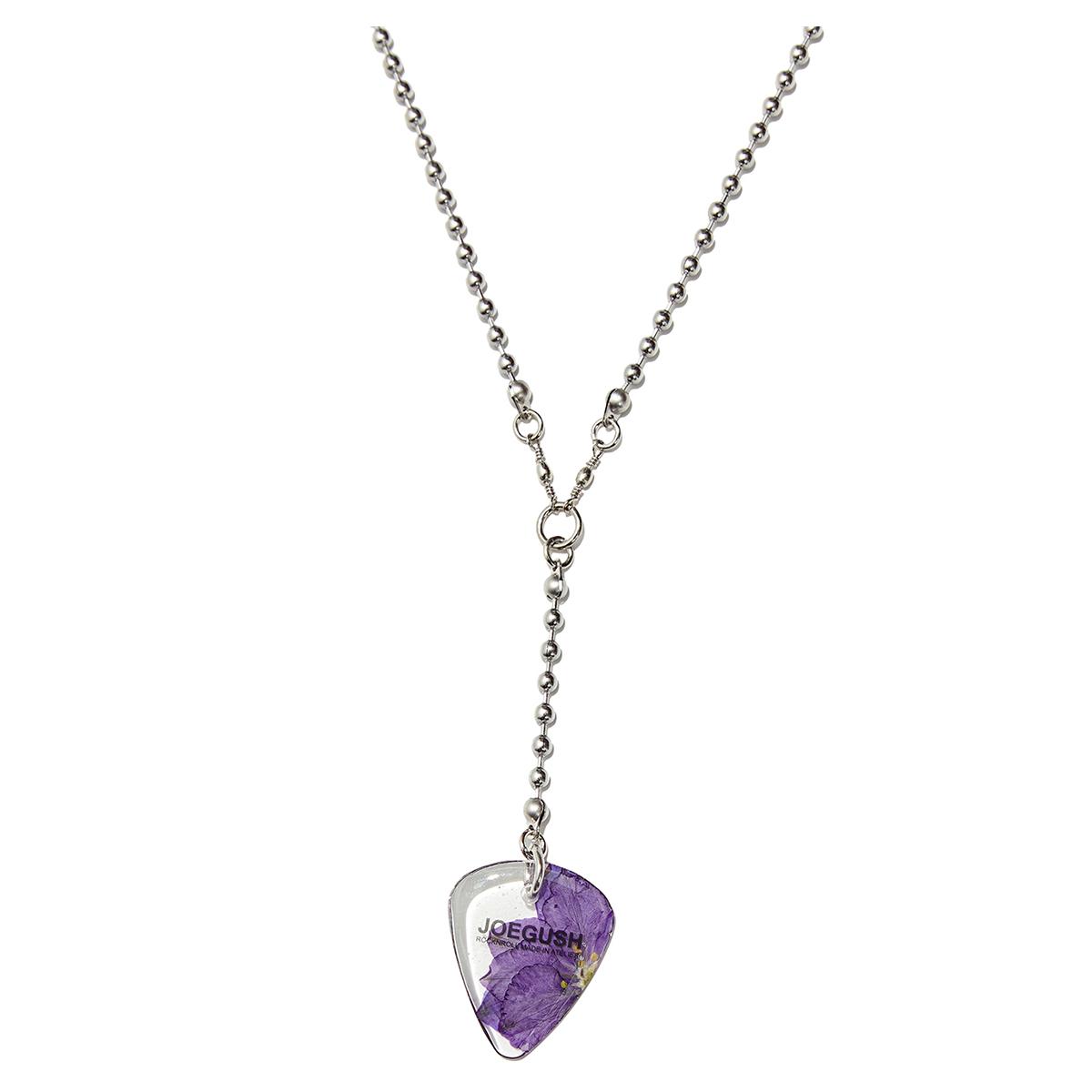 JOEGUSH Pick Necklace (Purple Larkspur)